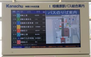 相模原駅に新設された案内表示機