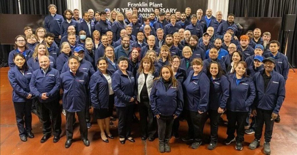 三菱重工MTEAフランクリン工場が開設10周年　累計650万台生産、北米需要に対応強化