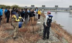 相模川でアユ産卵期の現場視察　有識者交え、生息環境を確認